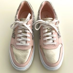 Cole Haan Grand Series pink, tweed, metallic sneakers size 9